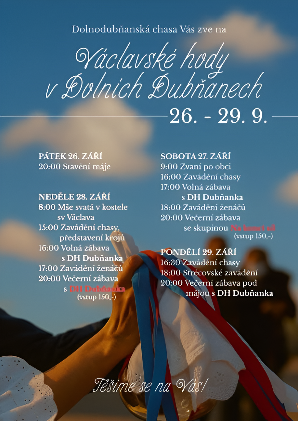 Plakát na aktuální koncert